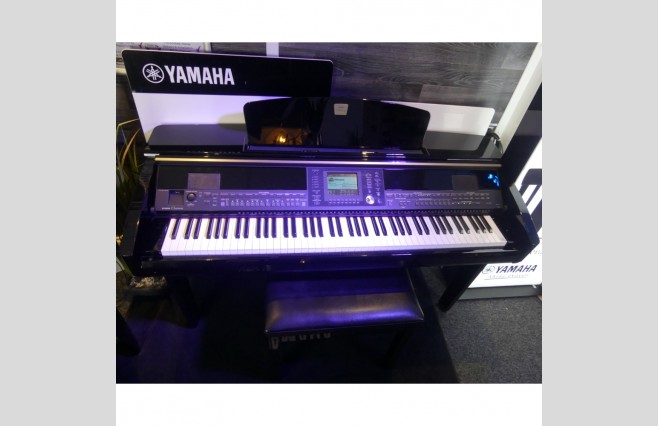 Used Yamaha CVP405 Polished Ebony Digital Piano Complete Package (SN:GBRCPH01005) - Image 6